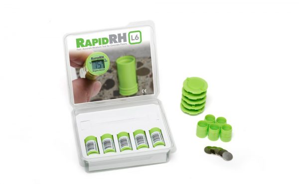 Rapid RH L6 Smart Sensor 5 Pack Kit without Reader, Concrete Moisture Test