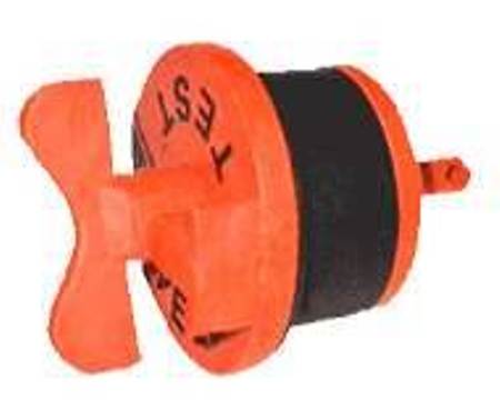 Locking Plug, 4" Orange Locking Plugs for Monitor Wells, T4 Well Plug, Torquer Style