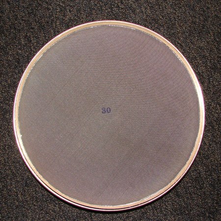 Sieve, 12" Brass/SS #30 Intermediate Height Sieve - Image 2