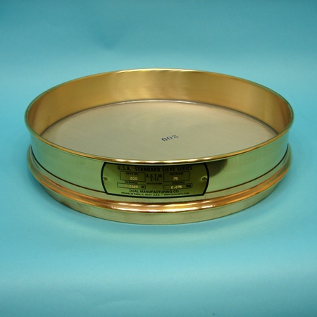 Sieve, 12" Brass/SS #30 Intermediate Height Sieve