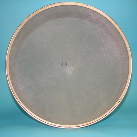 Sieve, 12" Brass/SS #40 Intermediate Height Sieve - Image 2