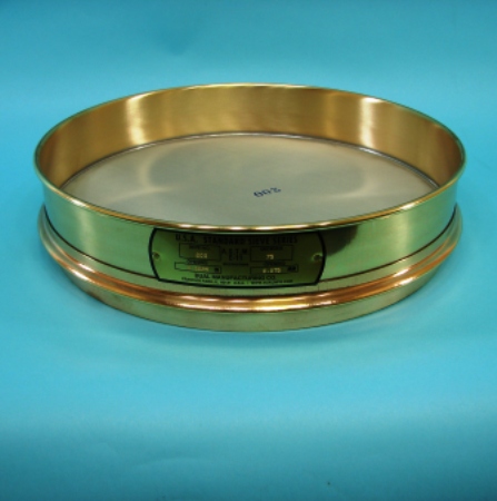 Sieve, 12" Brass/SS #80 Intermediate Height Sieve