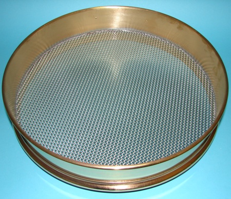 Sieve, 12" Brass/SS #8 Intermediate Height Sieve - Image 2