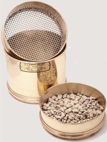 Sieve, 8 Brass/Stainless Steel 1/2" Full Height